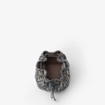 FENDI Mon Tresor Dark blue denim-effect FF jacquard mini-bag - Image 3